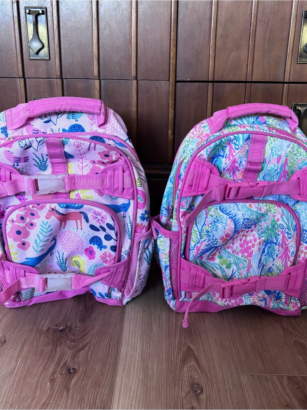 Pottery barn x Lilly Pulitzer Pink Patterned Backpack Mackenzie style
